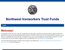 Tablet Screenshot of ironworkerstrust.com